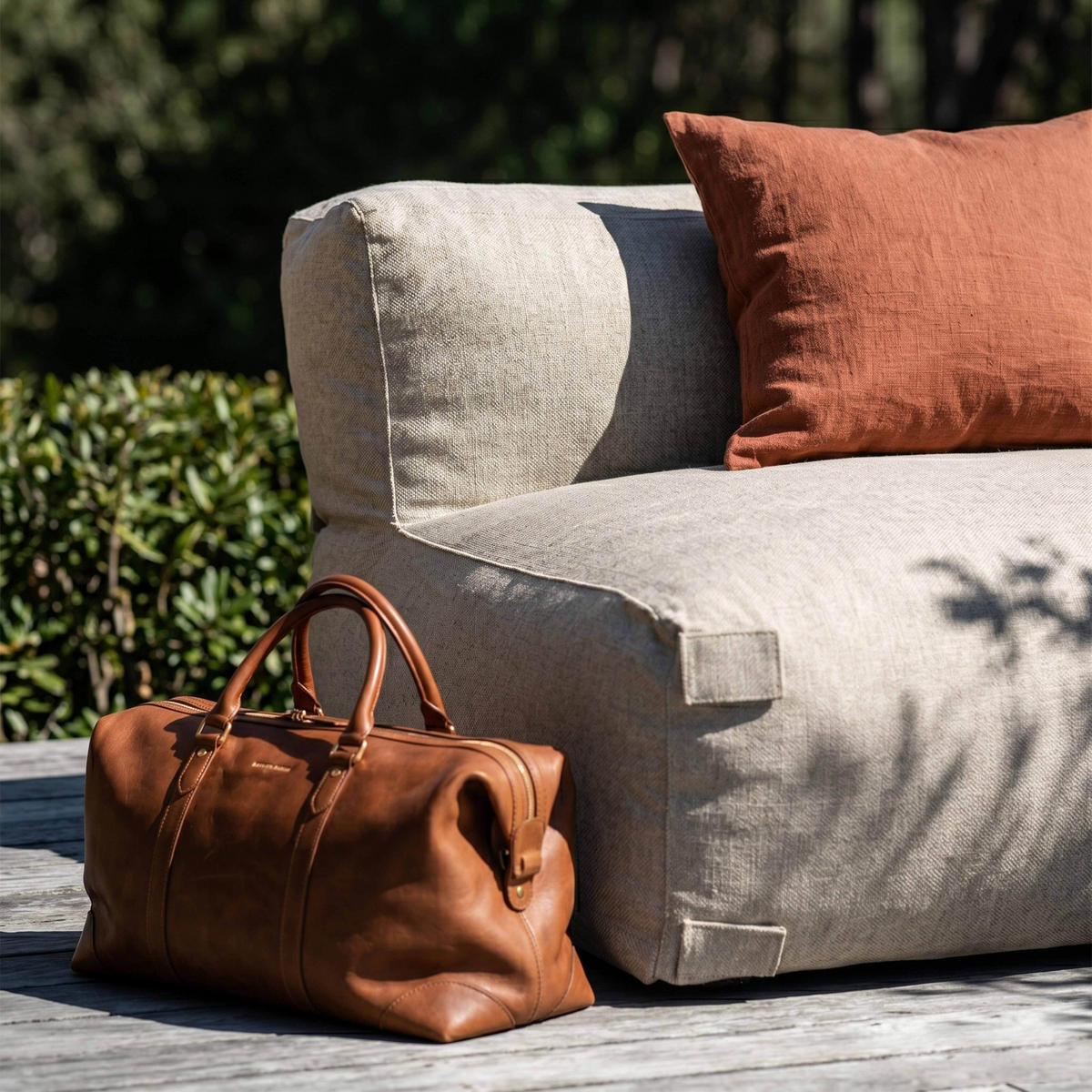 SESSEL, Sandfarbe - Gelb, Textil (85/65/85cm) - Oviala