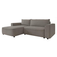 ECKSOFA Beliza, Seite: Links - Schwarz/Grau, Holz/Kunststoff (255/175cm) - MIRJAN24