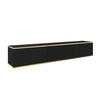TV-SCHRANK Oris Schwarz matt Glamour 175 cm - Schwarz, Holzwerkstoff (175/30/32cm) - Meble Lindner