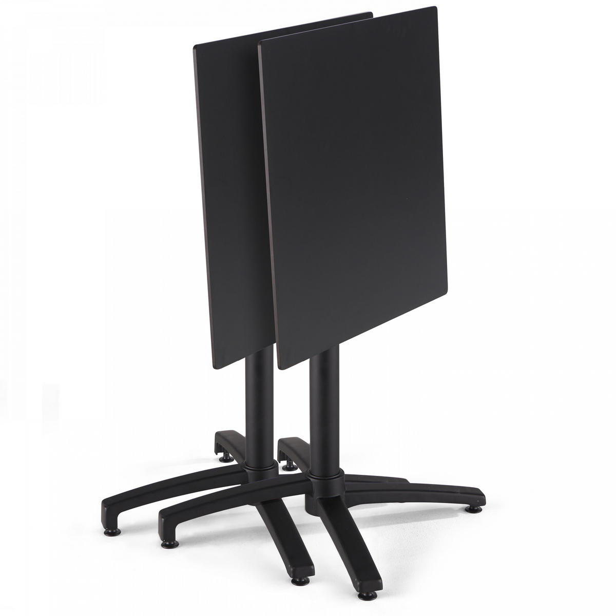TERRASSENTISCH, Schwarz - Schwarz, Holzwerkstoff (60/60/72cm) - Oviala