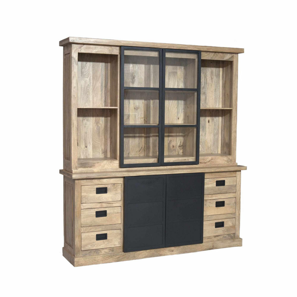 VITRINE Noa Braun 45/200/220 cm - Braun, Holz (200/220/45cm) - Starfurn