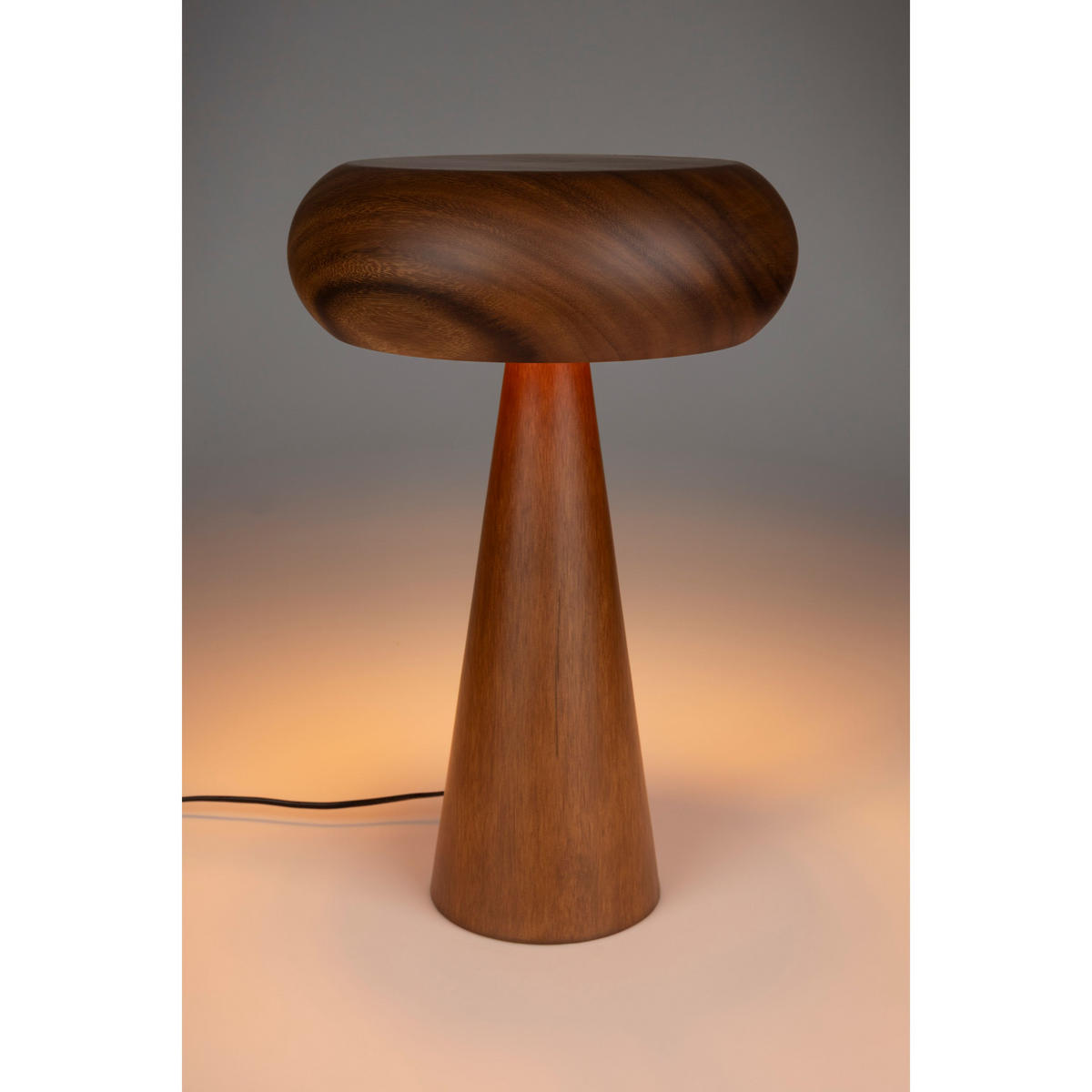 TISCHLAMPE Morel Braun M - Braun, Holz (46.5/30/46.5cm) - Dutchbone