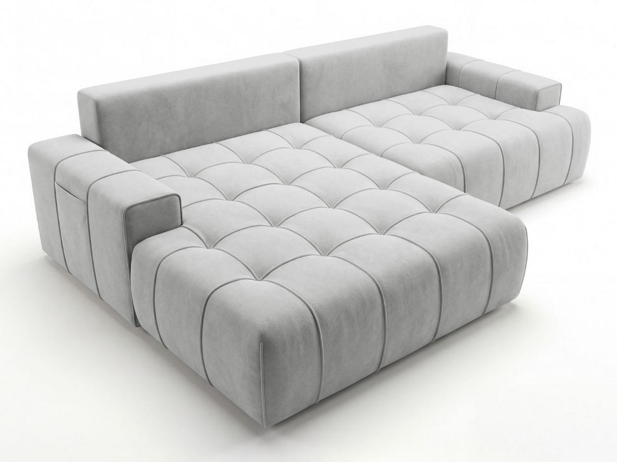 ECKSOFA Tulio Grau Links - Grau, Holz/Textil (270/165cm) - Graingold