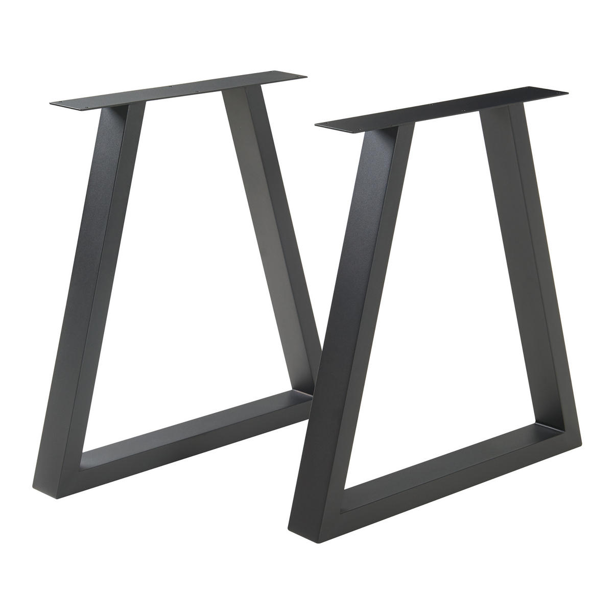 TISCHGESTELL-SET 2 TLG. Lyngby - Schwarz, Metall (70/72/10cm) - [en.casa]