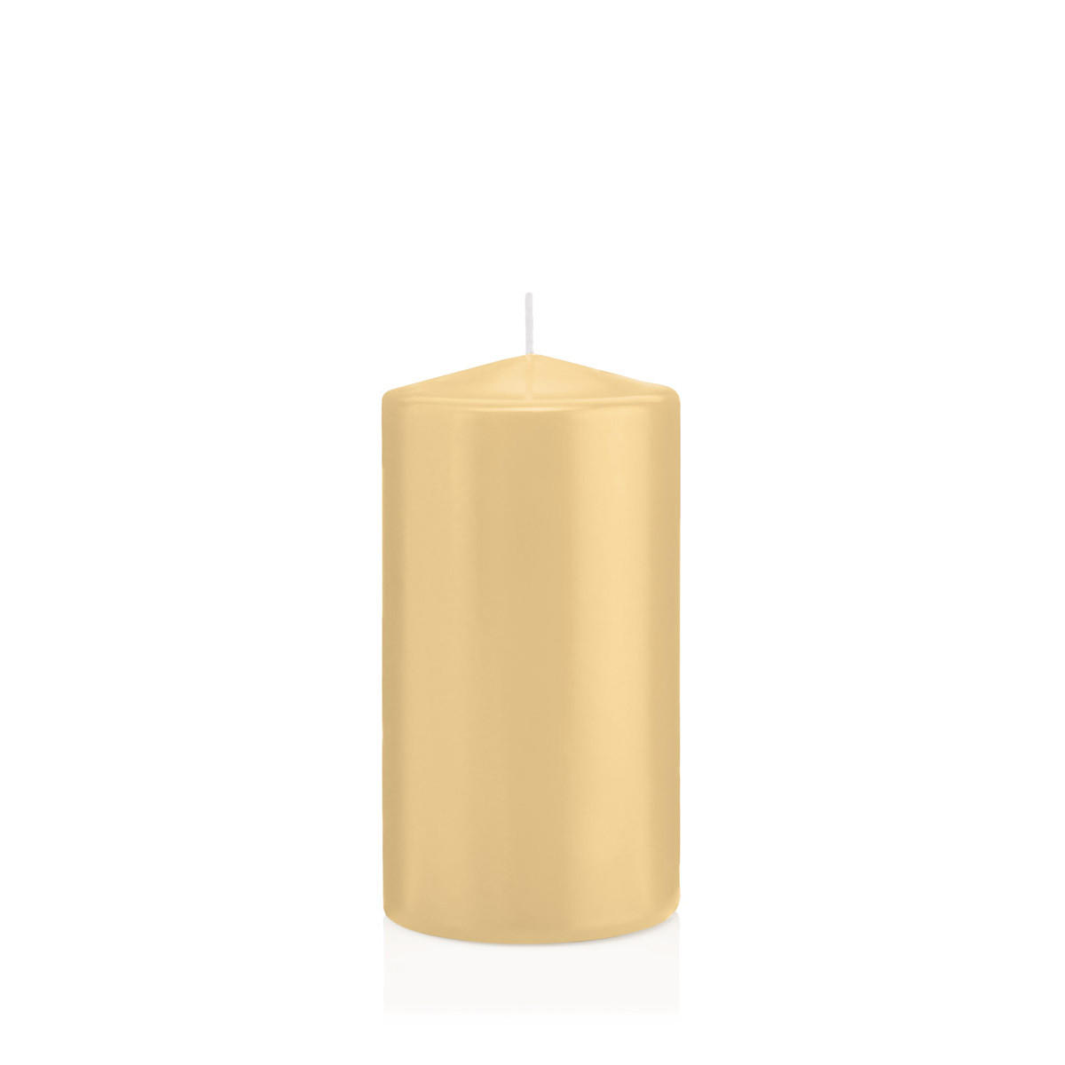 STUMPENKERZEN Champagner Ø 78 x 150 mm, 8 Stück - Champagner, Paraffin (8/15cm) - Wiedemann Kerzen
