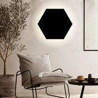 LED-WANDLAMPE Hive Schwarz Ø 55cm - Schwarz, Metall (55/4.4/55cm) - s.luce