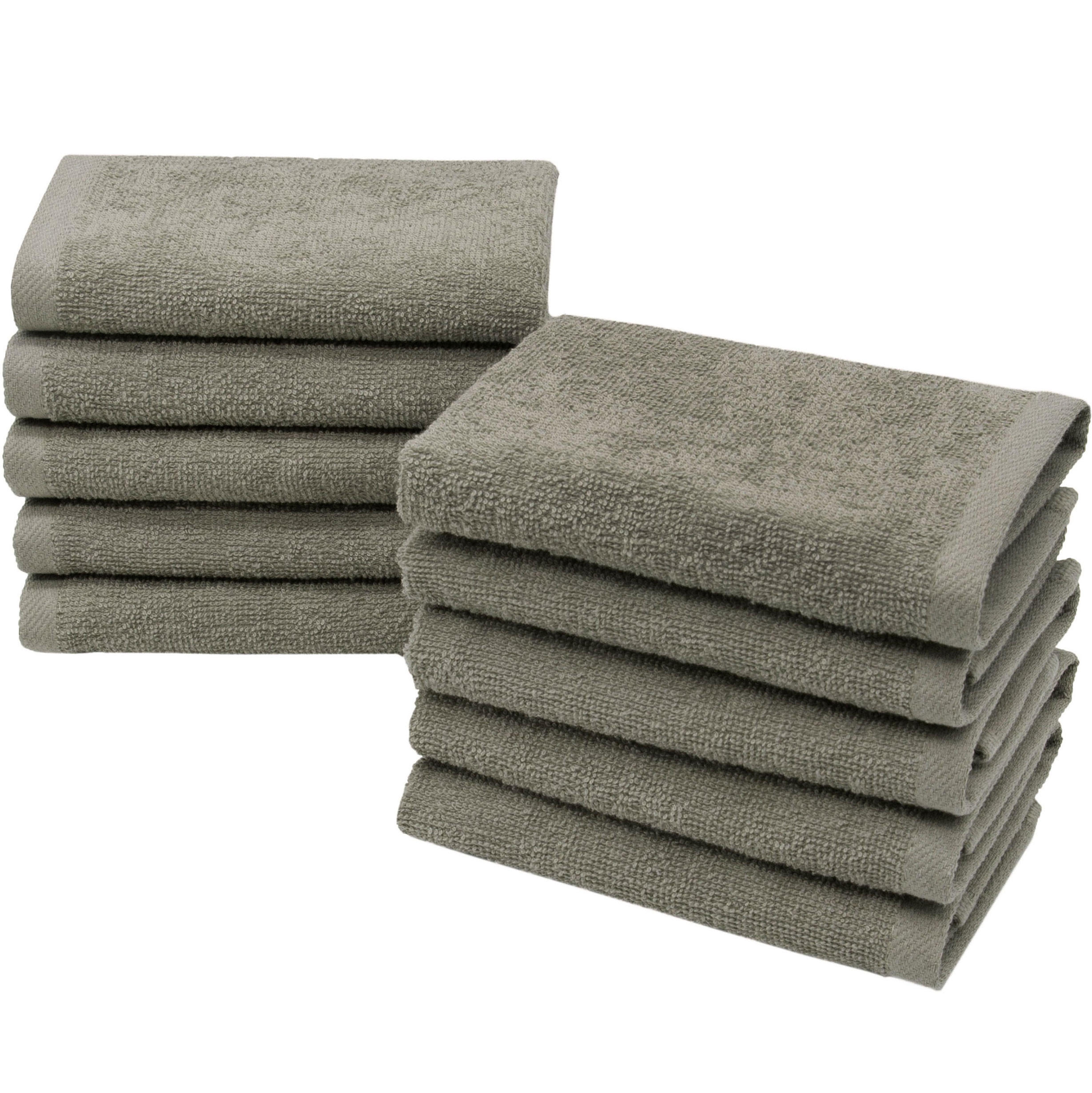 SEIFTÜCHER, 10er-Set, 30x30 cm, 100% Baumwolle, Braun - Fango, Textil (30/30cm) - Zollner