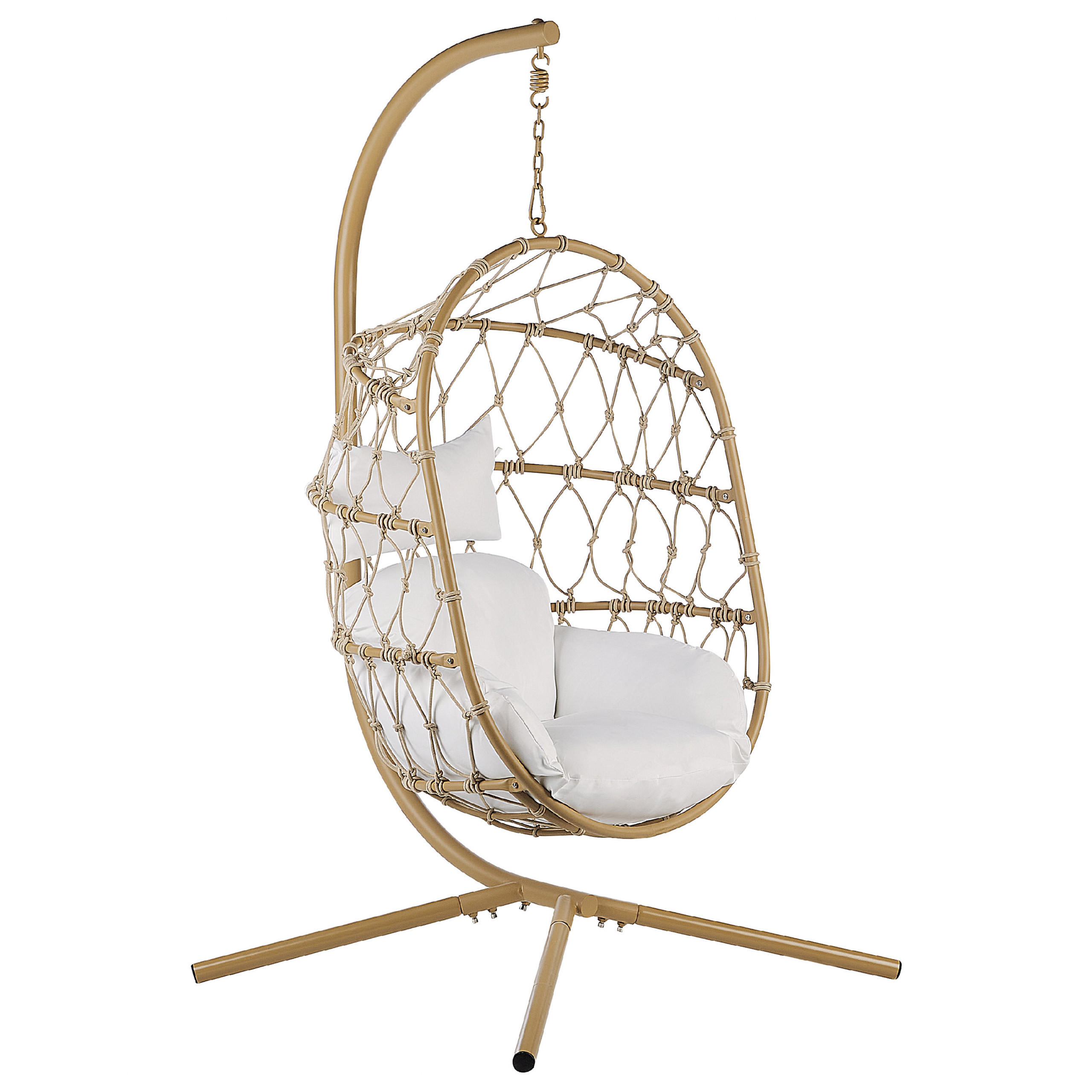 FOTOLIU SUSPENDAT cu cadru franghie impletita bej 100/108 cm Adria
