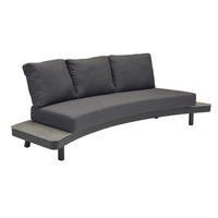 LOUNGESOFA Madison 258x94x74 cm, Anthrazit, Keramik - Anthrazit/Grau, Keramik/Metall (258/74/94cm) - dasmöbelwerk