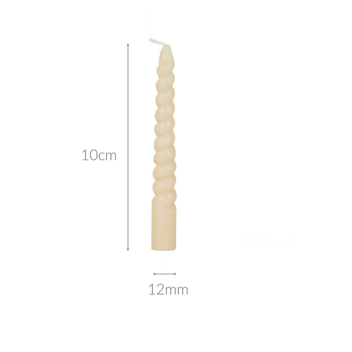 TISCHKERZEN aus Paraffinwachs 1,2/1,2/10 cm - Beige, Paraffin (1.2/10/1.2cm) - Home Styling Collection