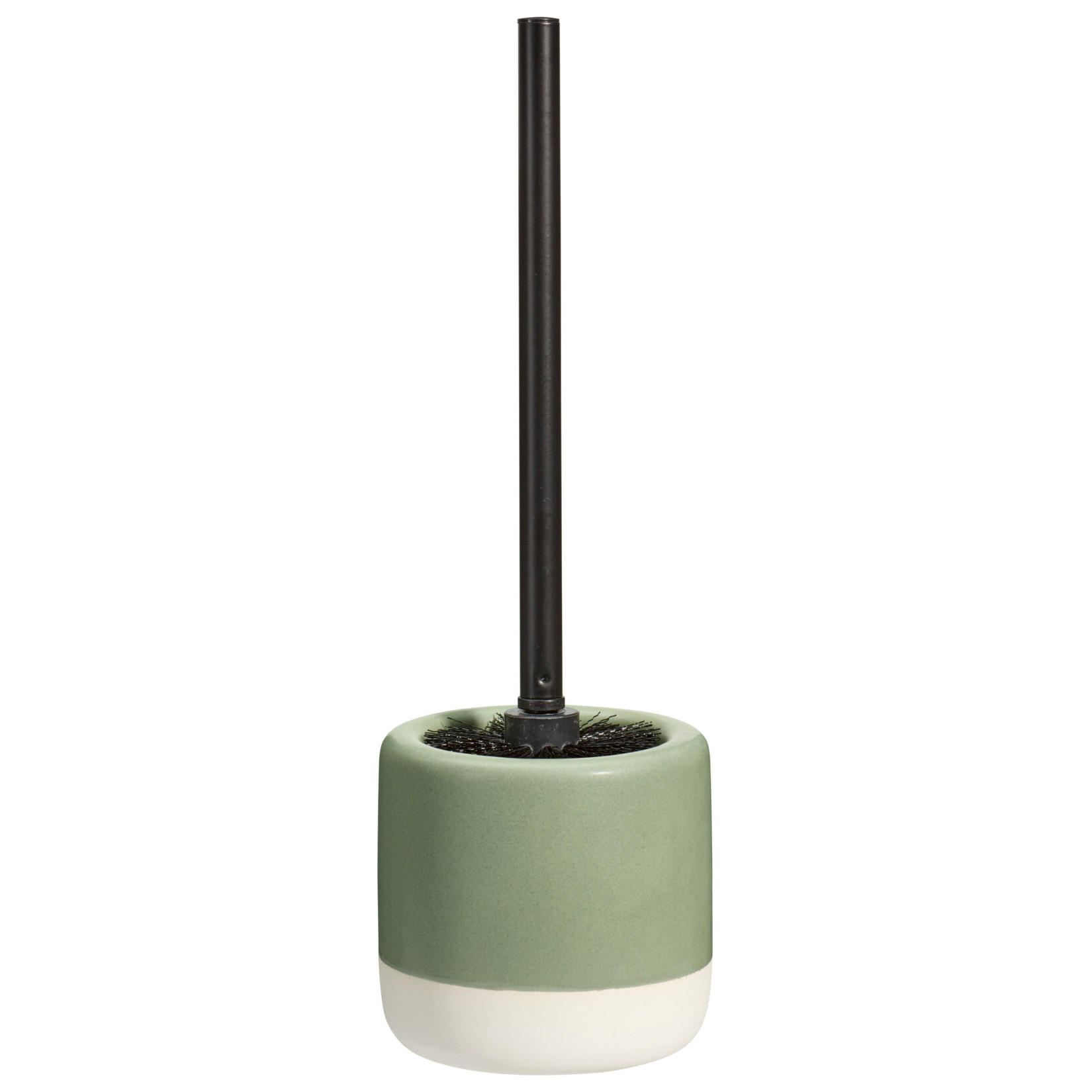 WC-BÜRSTE mit Keramikbehälter The Pastels 11,6/11,6/38 cm - Grün, Keramik (11.6/38/11.6cm) - Bathroom solutions