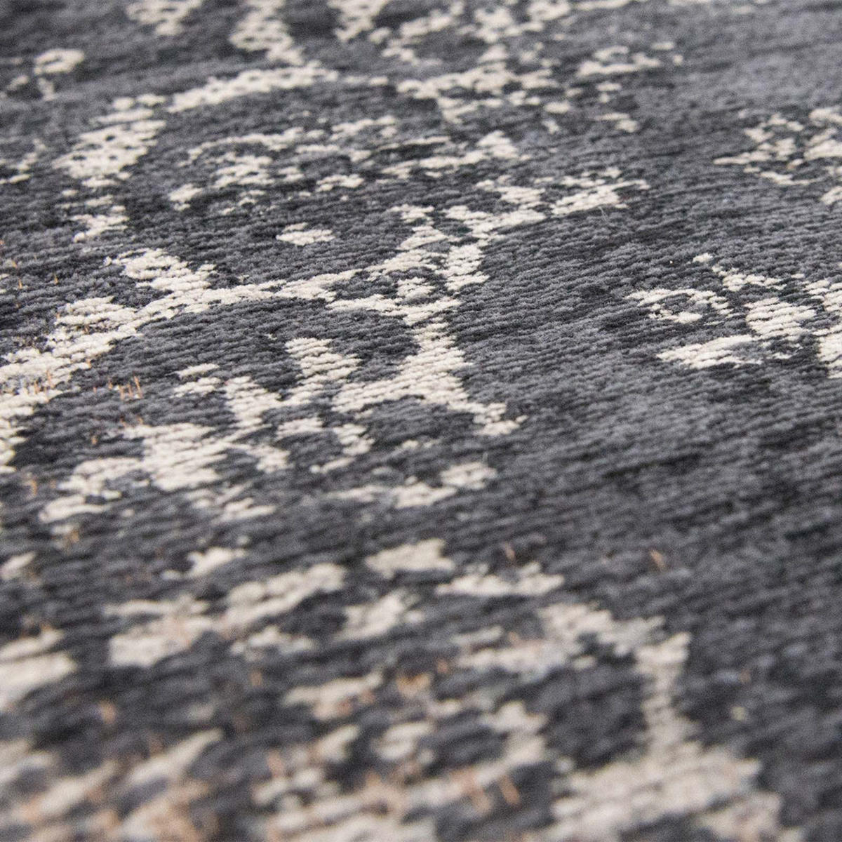 TEPPICH Mineral Black Fading World 170/240 cm - Schwarz, Textil (170/240cm) - Louis De Poortere