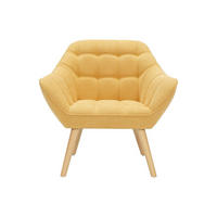 SESSEL mit gerader Rückenlehne - 1 Person - Stoff - Senffarben - - Dunkelgelb, Textil (82/77/73cm) - Vente-Unique
