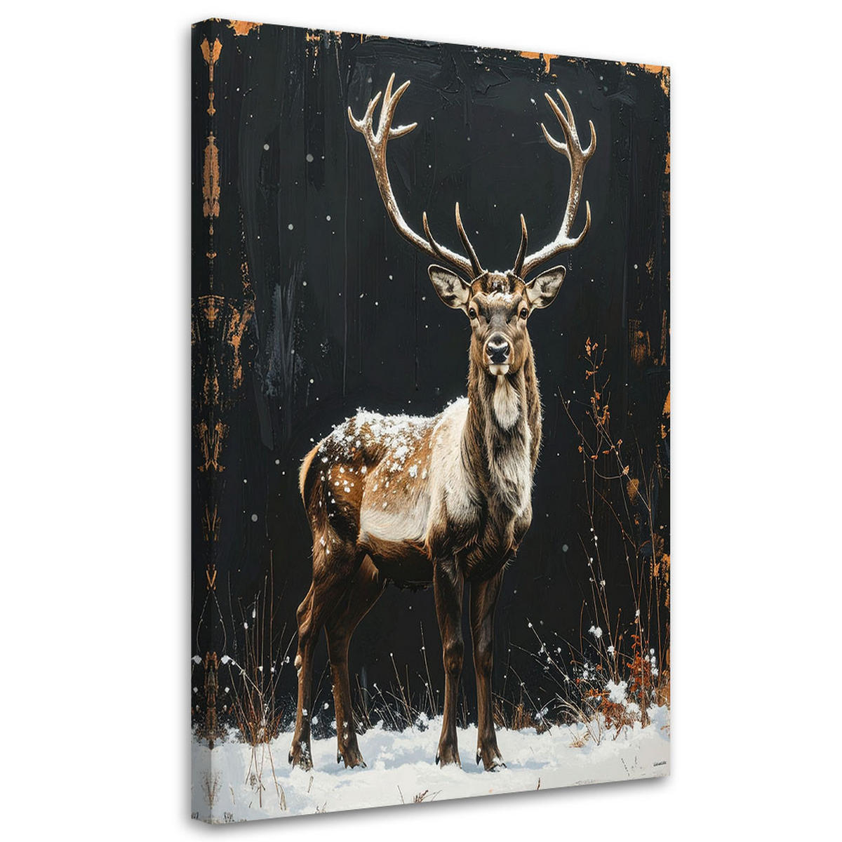 LEINWANDBILD Weihnachten 40x60cm - Schwarz, Textil (40/60cm) - Feeby