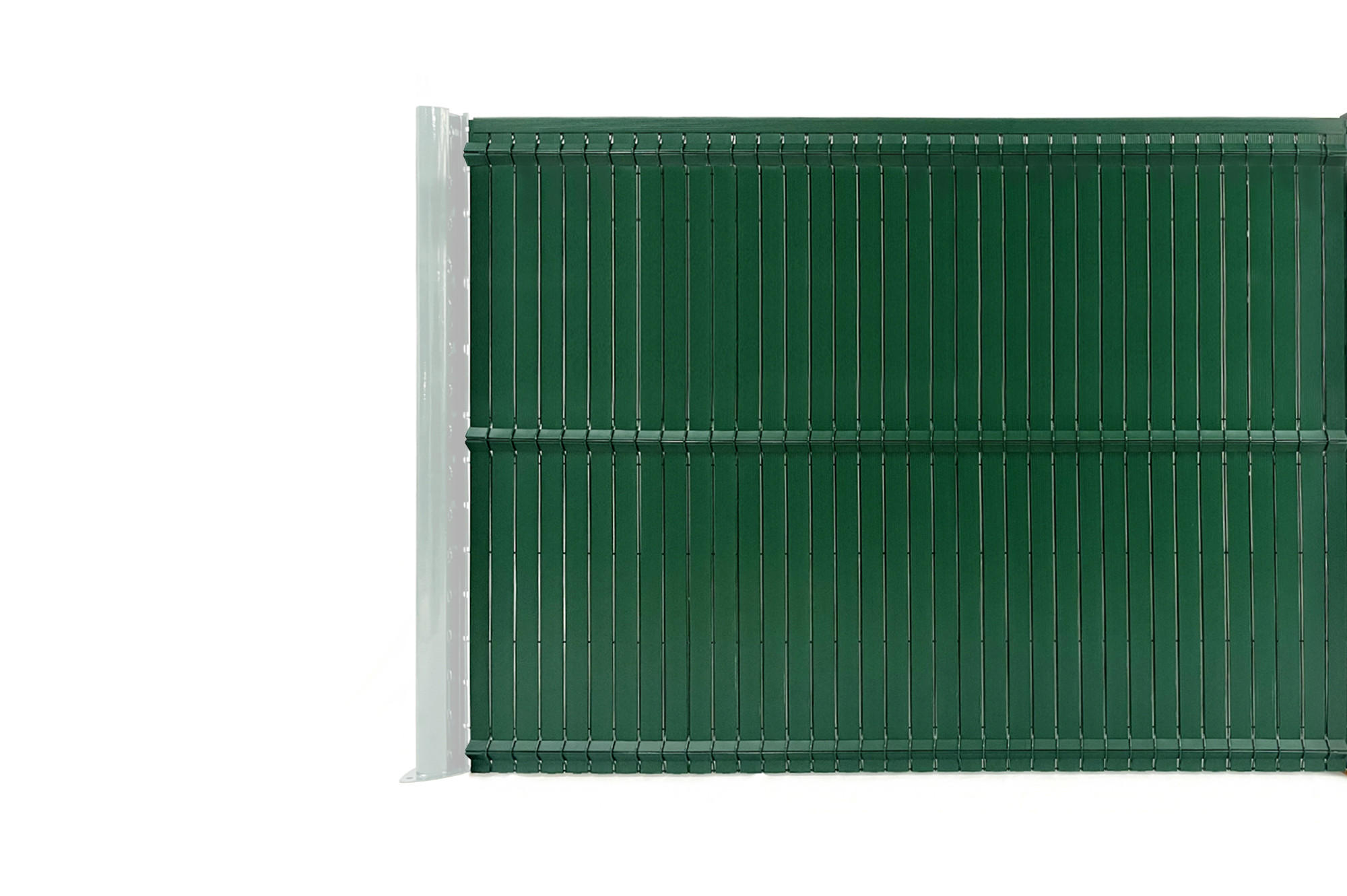 PVC-SICHTSCHUTZLAMELLEN-STEIF-SET Cinto grün 2m H.150cm - Mit clips und Endprofil - Grün, Kunststoff (200/153cm) - Casanoov