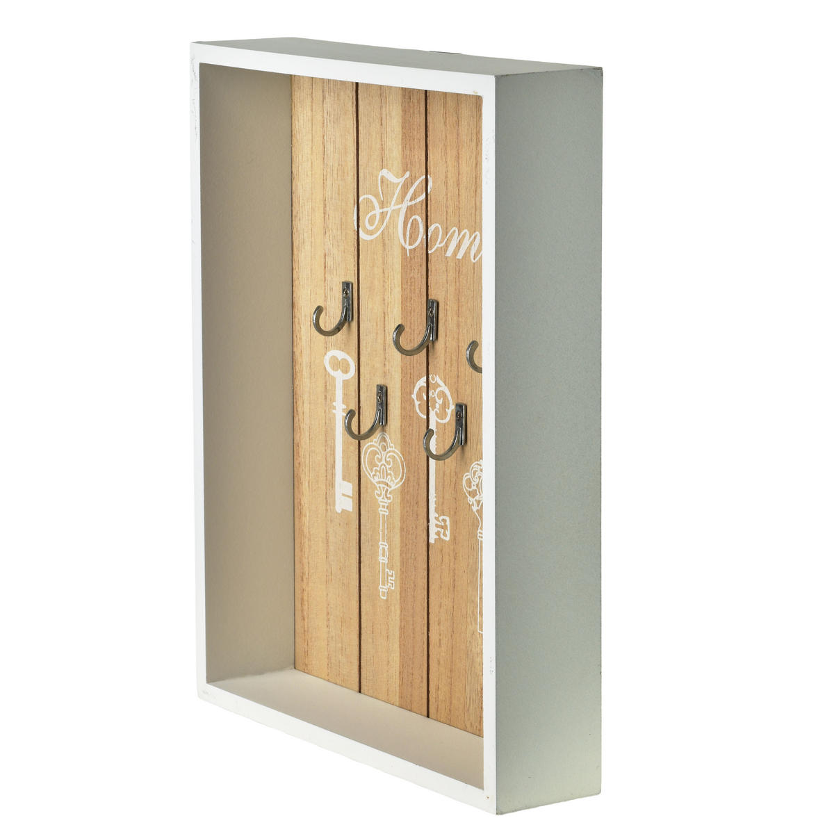 SCHLÜSSELHALTER Stacy beige 22x5x28,5 cm Holz - Beige, Holz (22/28.5/5cm) - Mondex