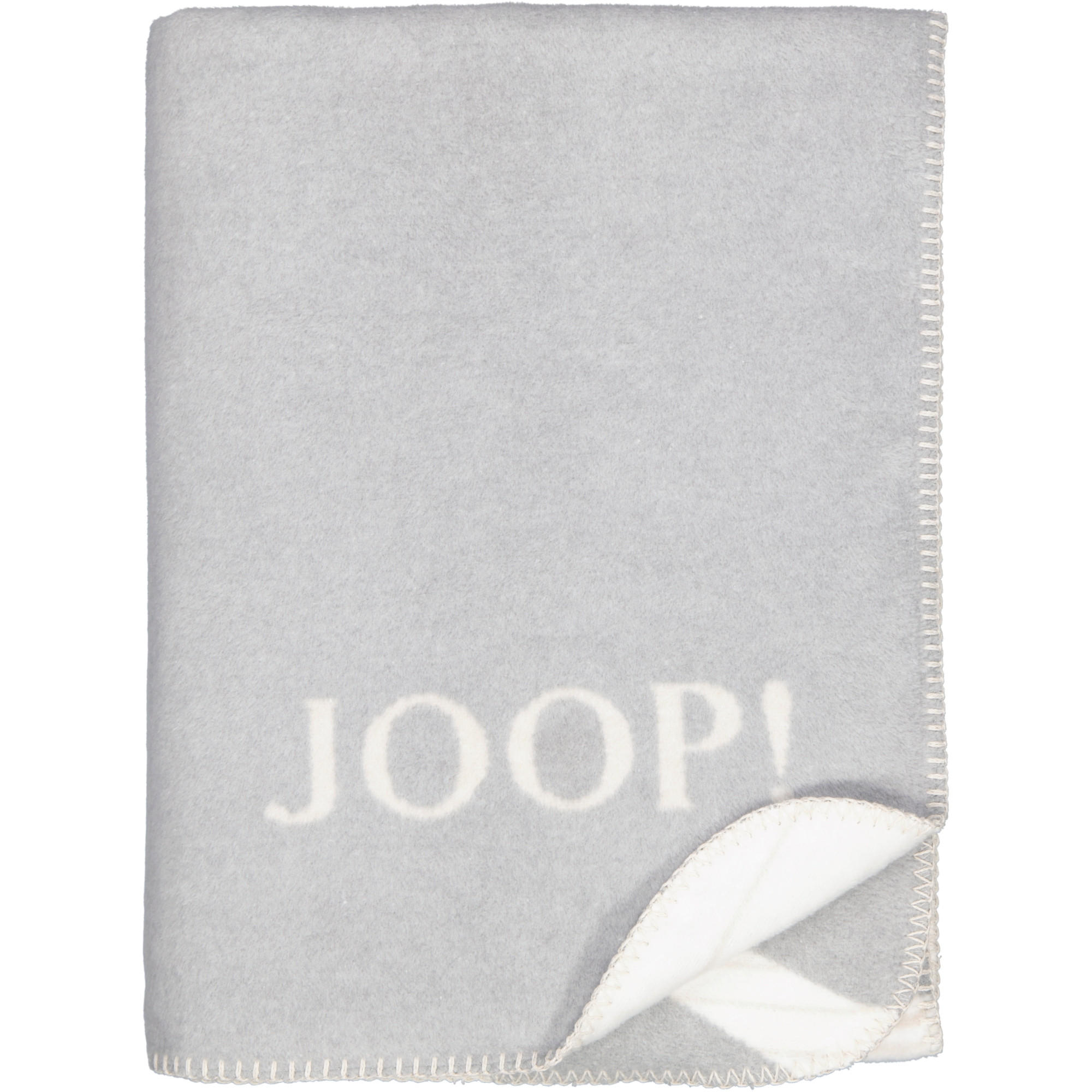 WOHNDECKE LEAF STEIN - Grau, Textil (150/200cm) - Joop!
