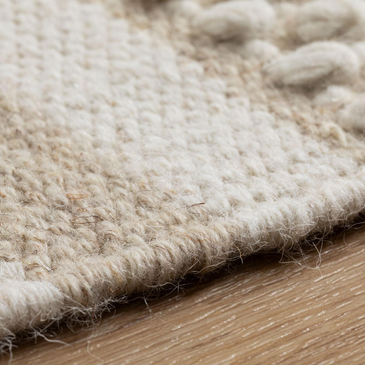 HANDWEBTEPPICH 200/250 cm Habo breite Streifen - Beige, Naturmaterialien (200/250cm) - Steffensmeier