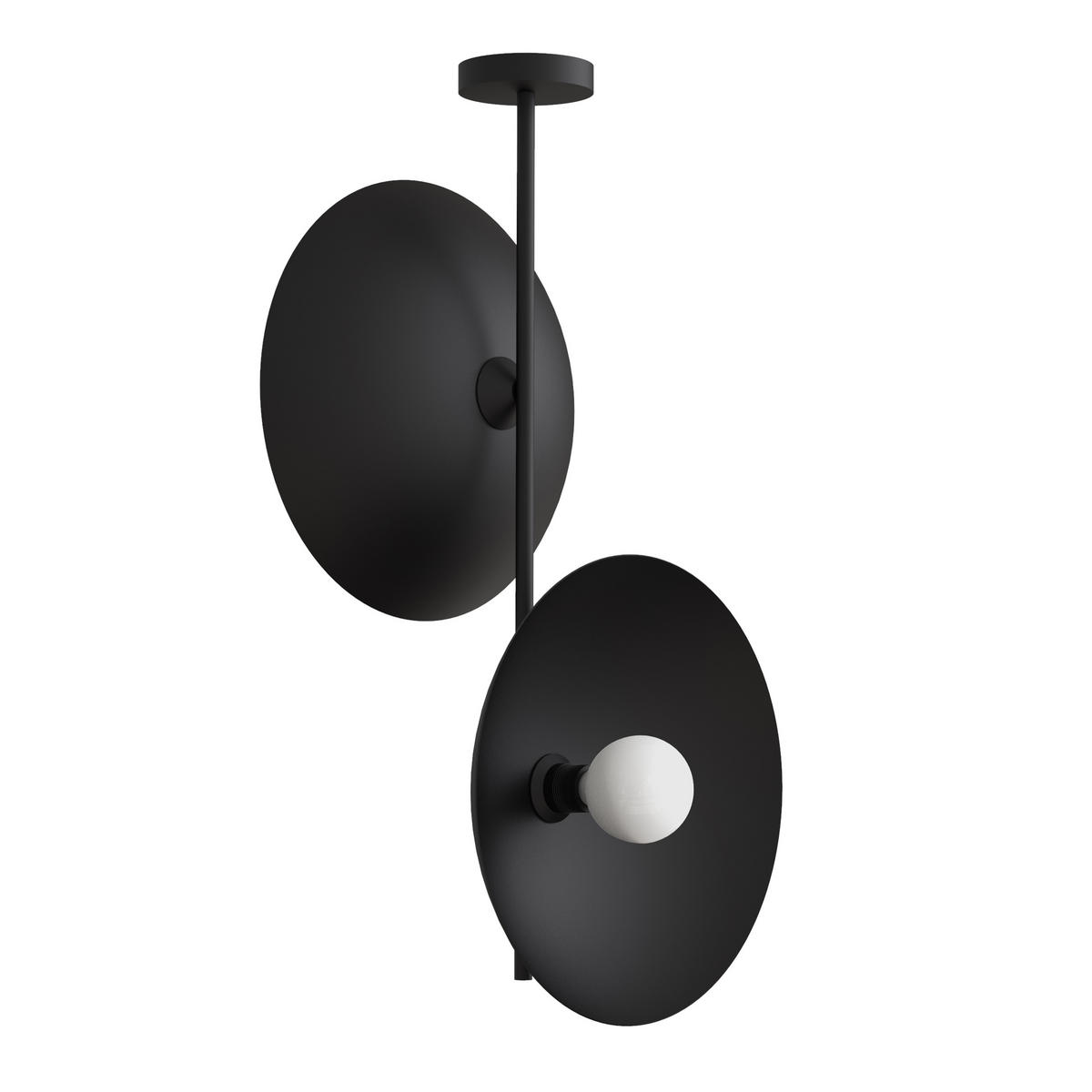 DECKENLEUCHTE - Schwarz, Metall (40/40/83cm) - Lumicom