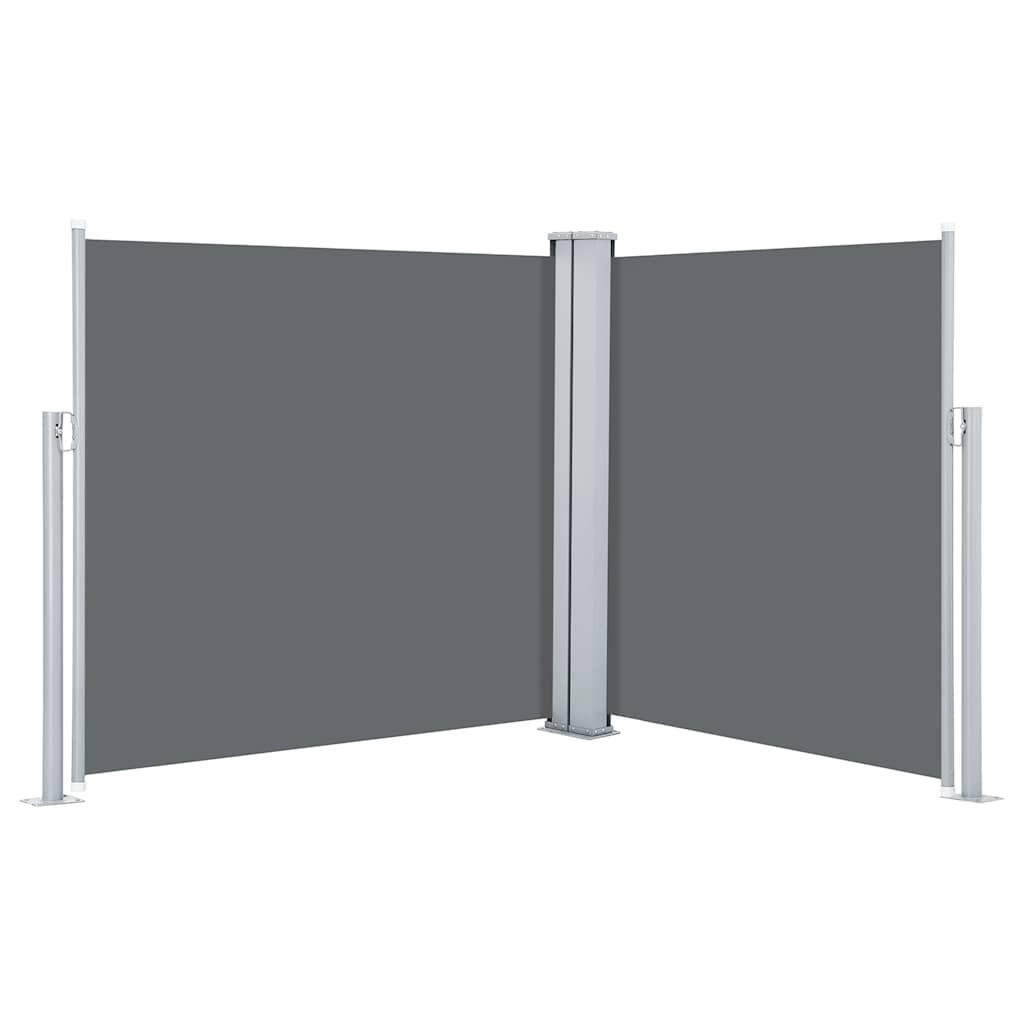 AUSZIEHBARE Seitenmarkise Anthrazit 100/600 Cm - Anthrazit, Textil (600/100/1cm) - vidaXL