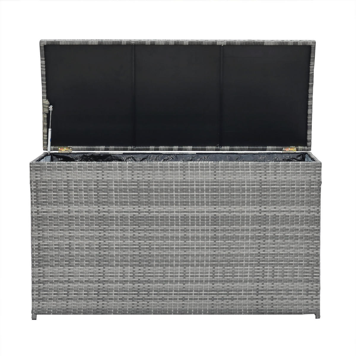KISSENBOX Grau - Grau, Metall (59.7/80/80cm) - Teamson Home