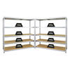 SCHWERLASTREGAL Giant Elephant 2er-Set mit 2x 180x180x60 cm Fachlast 200 kg Verzinkt - Silberfarben, Metall (360/180/60cm) - PROREGAL