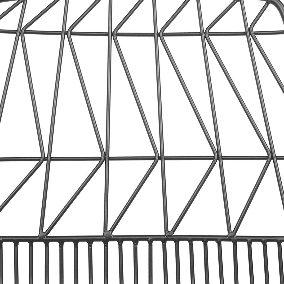 METALLSTUHL 2er-Set Schwarz Harlan - Schwarz, Textil/Metall (57/77/54cm) - Beliani