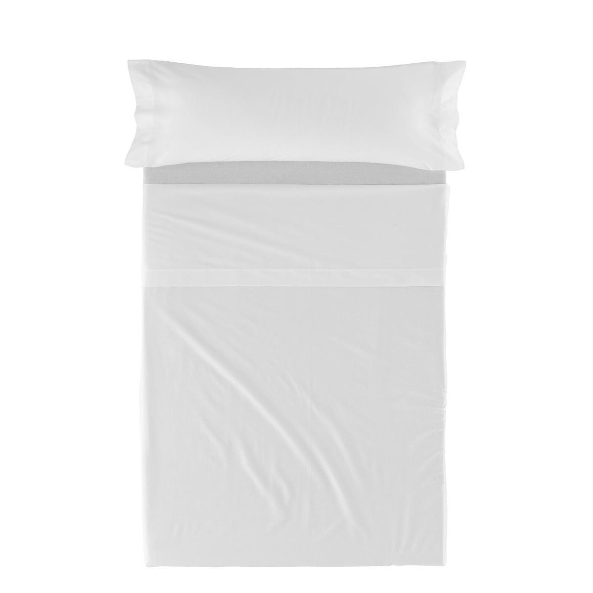 BETTWÄSCHE 2er-Set teiliges basic 180x270 cm weiss - Weiß, Textil (180/270cm) - Happy Friday