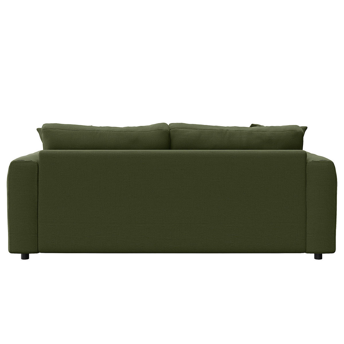 2,5-SITZER SOFA - Schwarz/Grün, Kunststoff/Textil (189/79/106cm) - home24