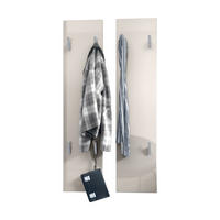 GARDEROBENPANEEL Wandpaneel Sandgrau Hochglanz - Sandfarben, Holzwerkstoff (120/28/2cm) - Vladon