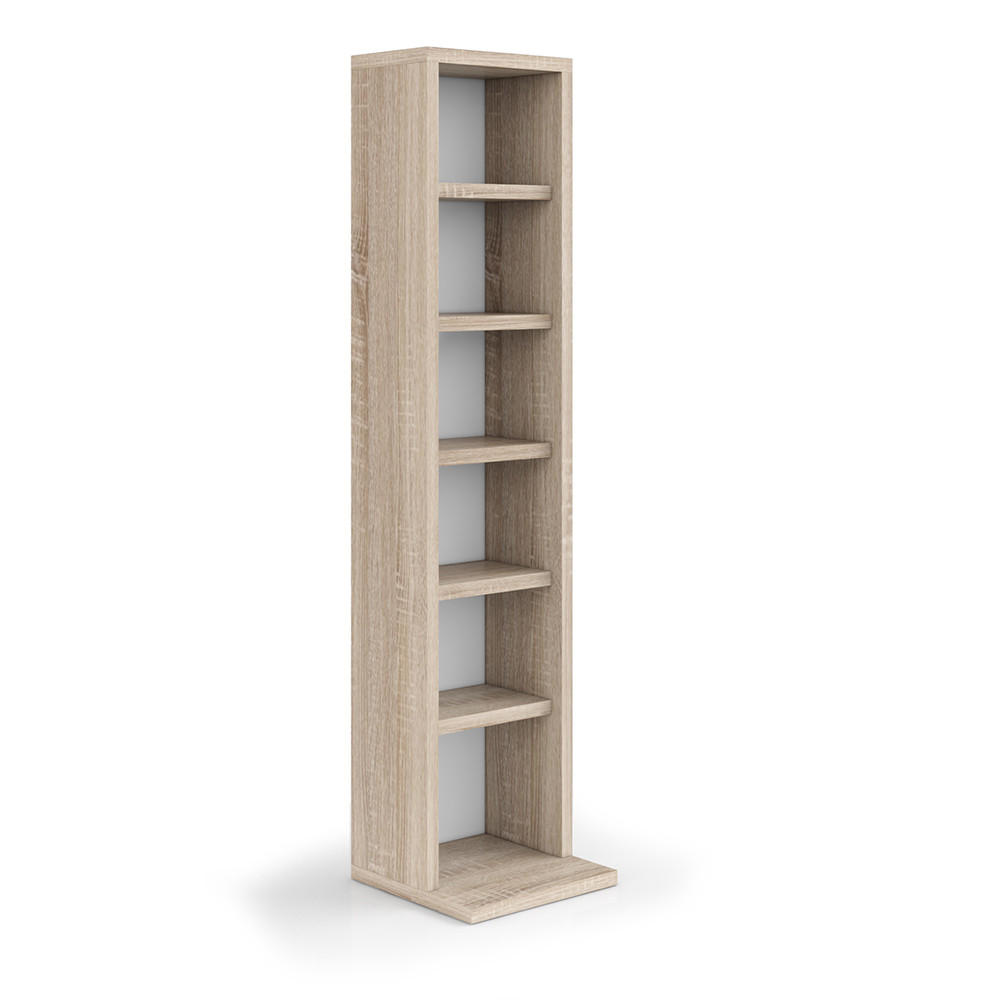 CD-REGAL Sonoma 21 x 91.8 cm - Sonoma Eiche, Holzwerkstoff (21/91.8/20cm) - Vicco
