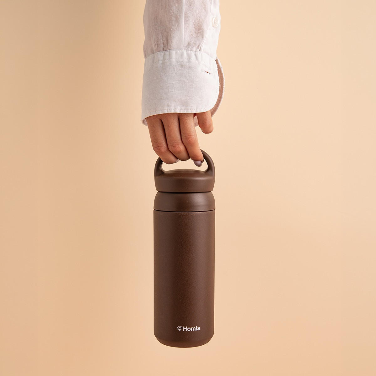 THERMOSFLASCHE Cocoa schokoladenfarben 500 ml - Braun, Metall (0.5L) - Homla