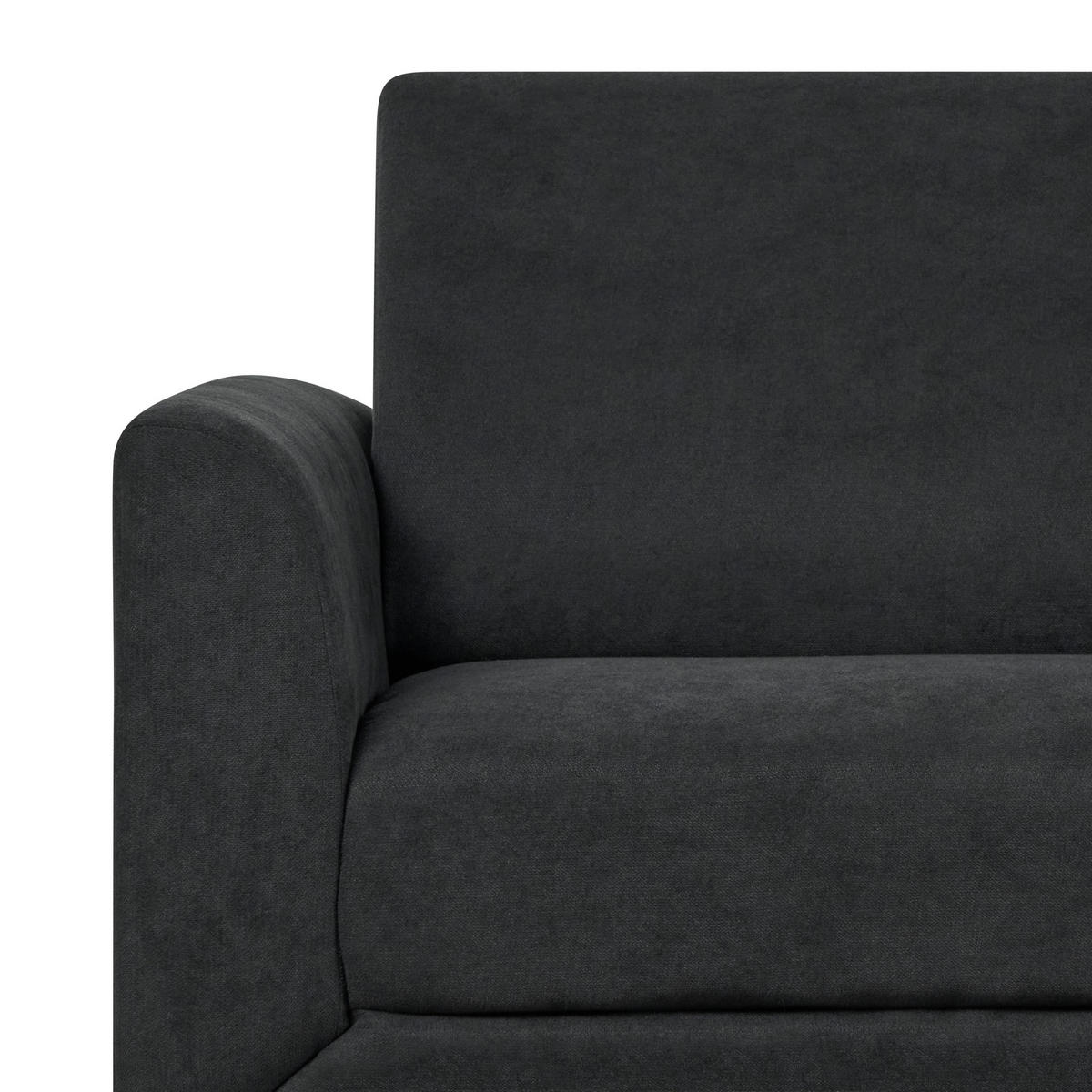3-SITZER-SOFA schwarz Fenes - Schwarz, Textil (188/90/75cm) - Beliani