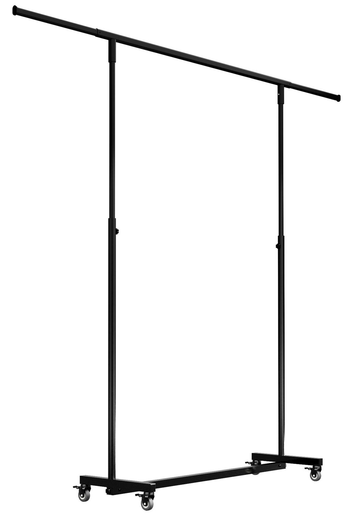 KLEIDERSTÄNDER -Metall - Schwarz, Metall (150/120/50cm) - CLP