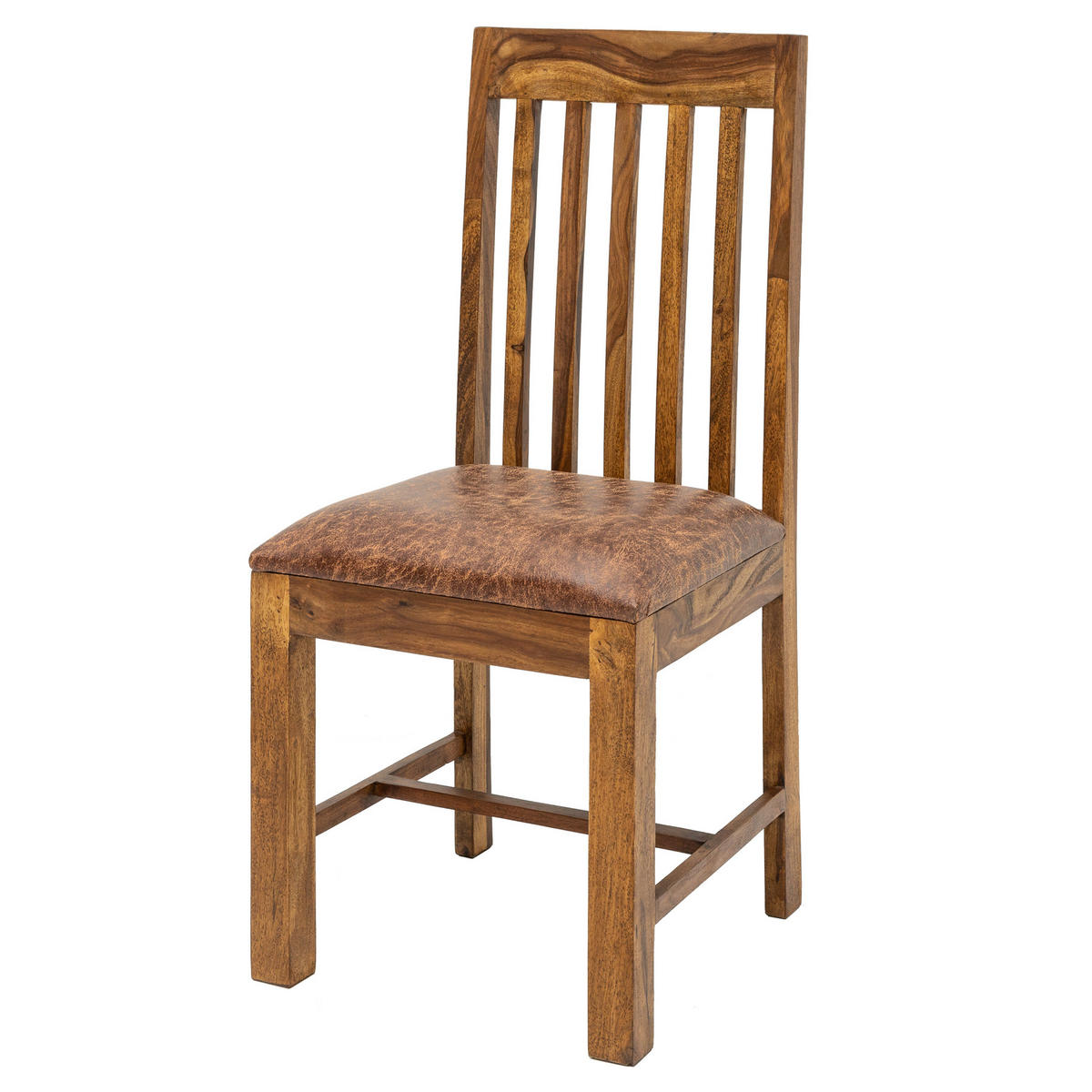 STUHL MAKASSAR Sheesham Braun 100 cm - Braun, Holz (46/100/50cm) - riess-ambiente