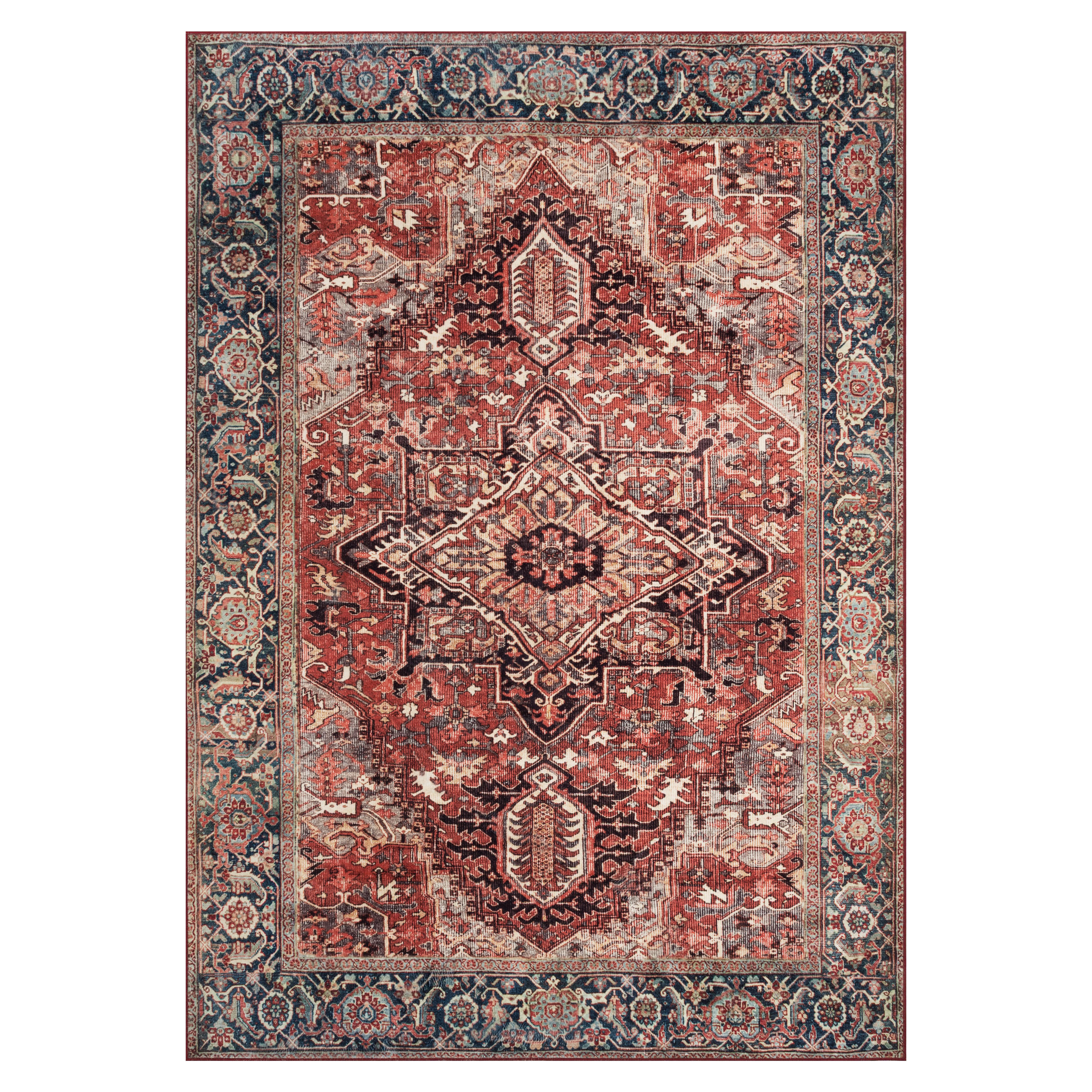 TEPPICH ISPAHAN Rot 160/230 cm - Rot, Textil (160/230cm) - Tapiso