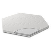 BABYMATRATZE für Laufgitter 6-eckig, CLOUD Basic - Weiß, Textil (116/100cm) - Sämann – make a difference.