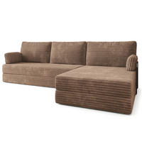 ROHOVÁ SEDAČKA ANKO modulární Boneless pohovka s funkcí spaní, béžová TILIA 17 - béžová, textil (270/160cm) - MASSENO