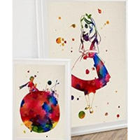 POSTER Set Mit 2 Kinderbuch Aquarell 30X40cm Rahmenlos - Klar, Papier (30/5/40cm) - Nacnic