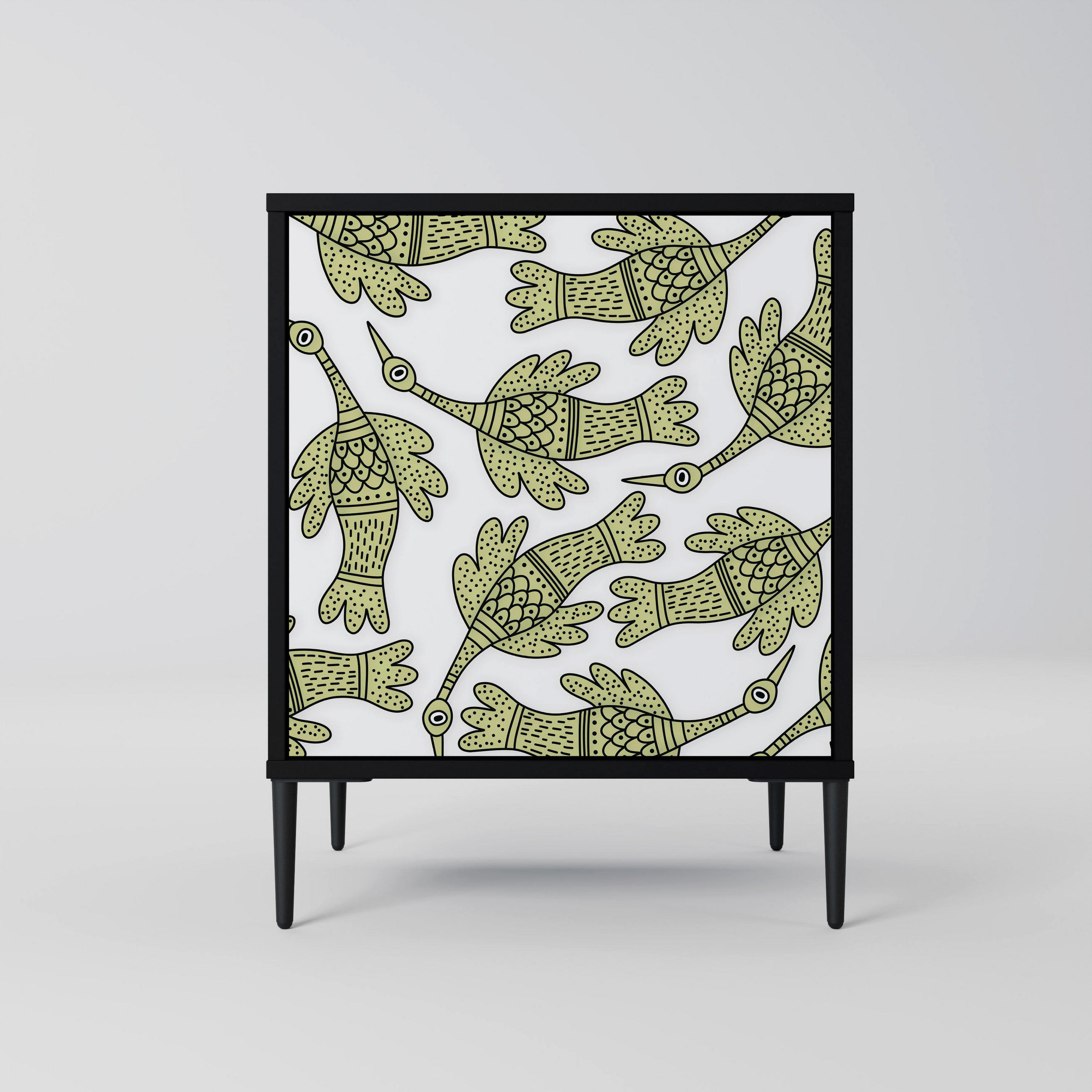 SpaceRebels Sideboard Schwarz 57.5x72.5x42 cm