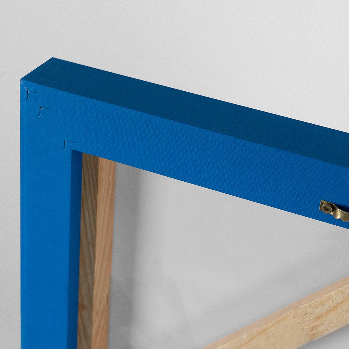 GEMÄLDE Love Schattenfugenrahmen Blau 140x100 cm - Blau, Holz (140/100cm) - YS-art gallery