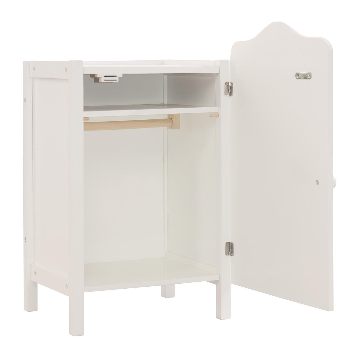 PUPPENKLEIDERSCHRANK Stella - Grau, Holzwerkstoff (29.5/52/26.5cm) - Roba