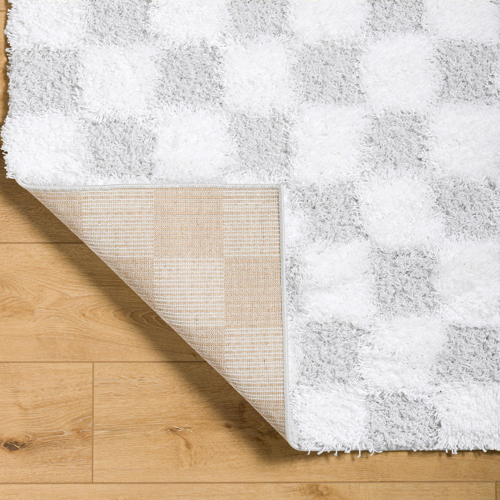 Thumbnail - Livabliss Hochflorteppich, Hellgrau, Textil, Kariert, Rechteckig, 160x220 cm, Oeko-Tex® Standard 100, in verschiedenen G...