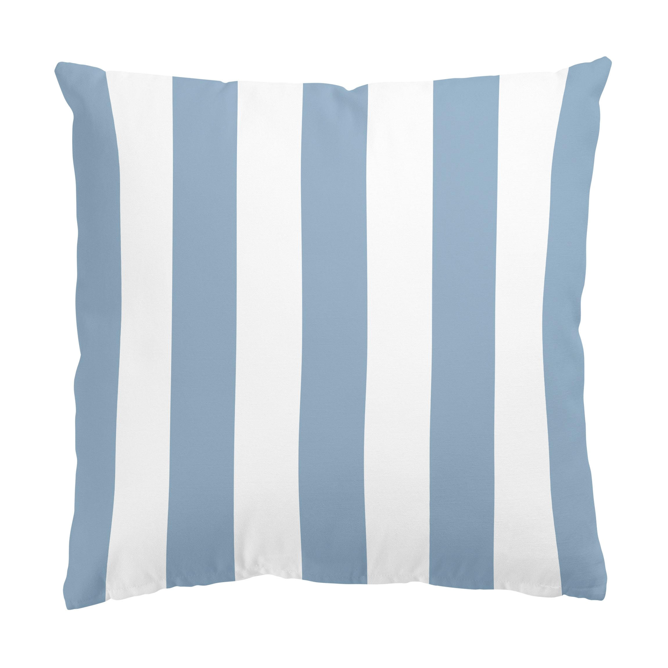 KISSENBEZUG Längsstreifen in Pastell Blau 40/40 cm - Pastellblau, Textil (40/40cm) - Bilderwelten