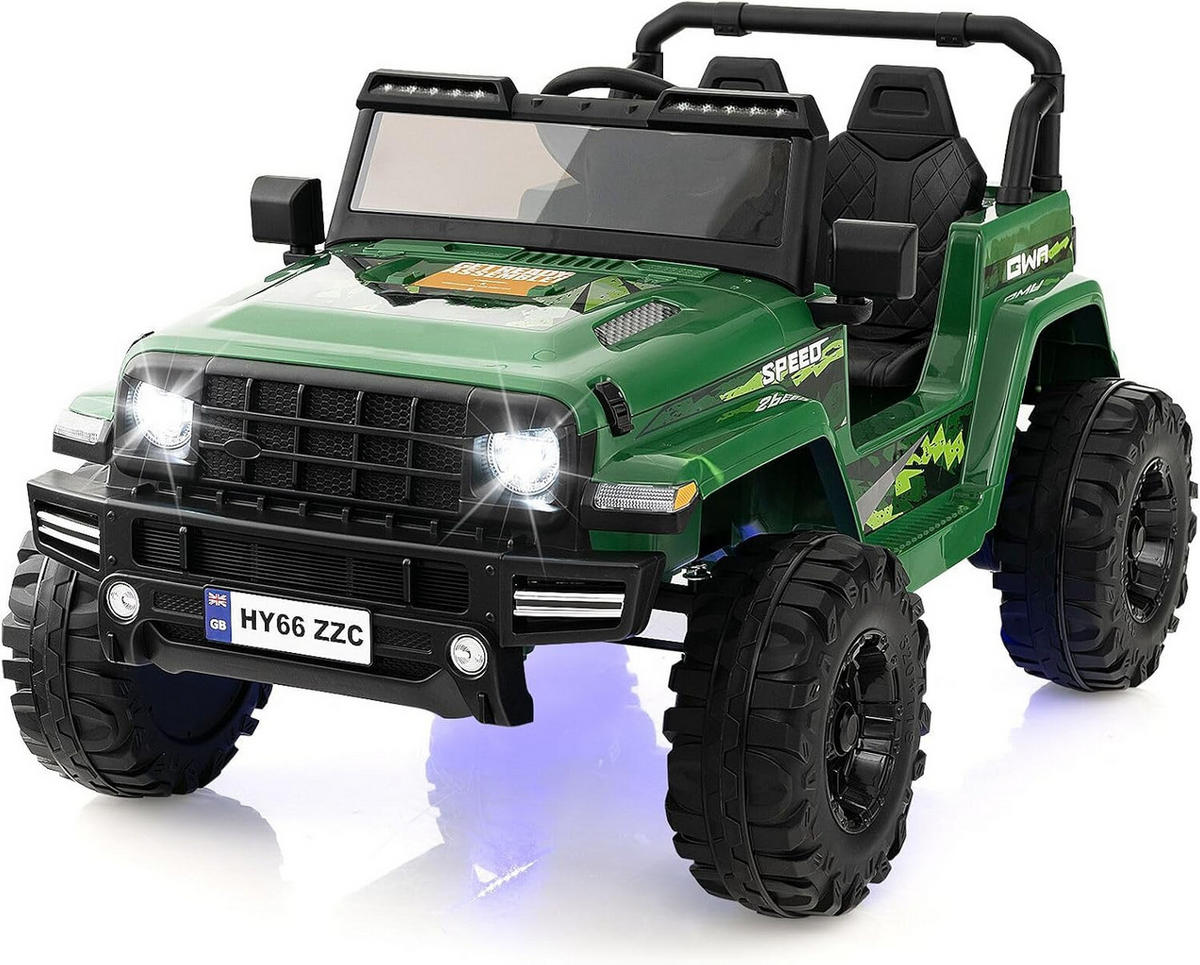 ELEKTROAUTO 24V Kinder Grün - Grün, Kunststoff (115/67/77cm) - COSTWAY