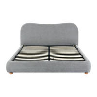 BETT mit Bettkasten - 1 Person - stoff - hellgrau Vanari - Hellgrau, Textil (120/190cm) - Vente-Unique