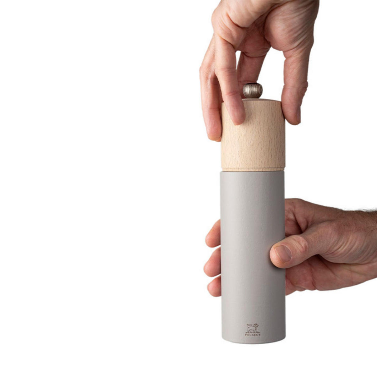 SALZMÜHLE Boreal 21cm Buchenholz Kieselgrau Zirkonia-Mahlwerk - Grau, Holz (54/215/54cm) - PEUGEOT