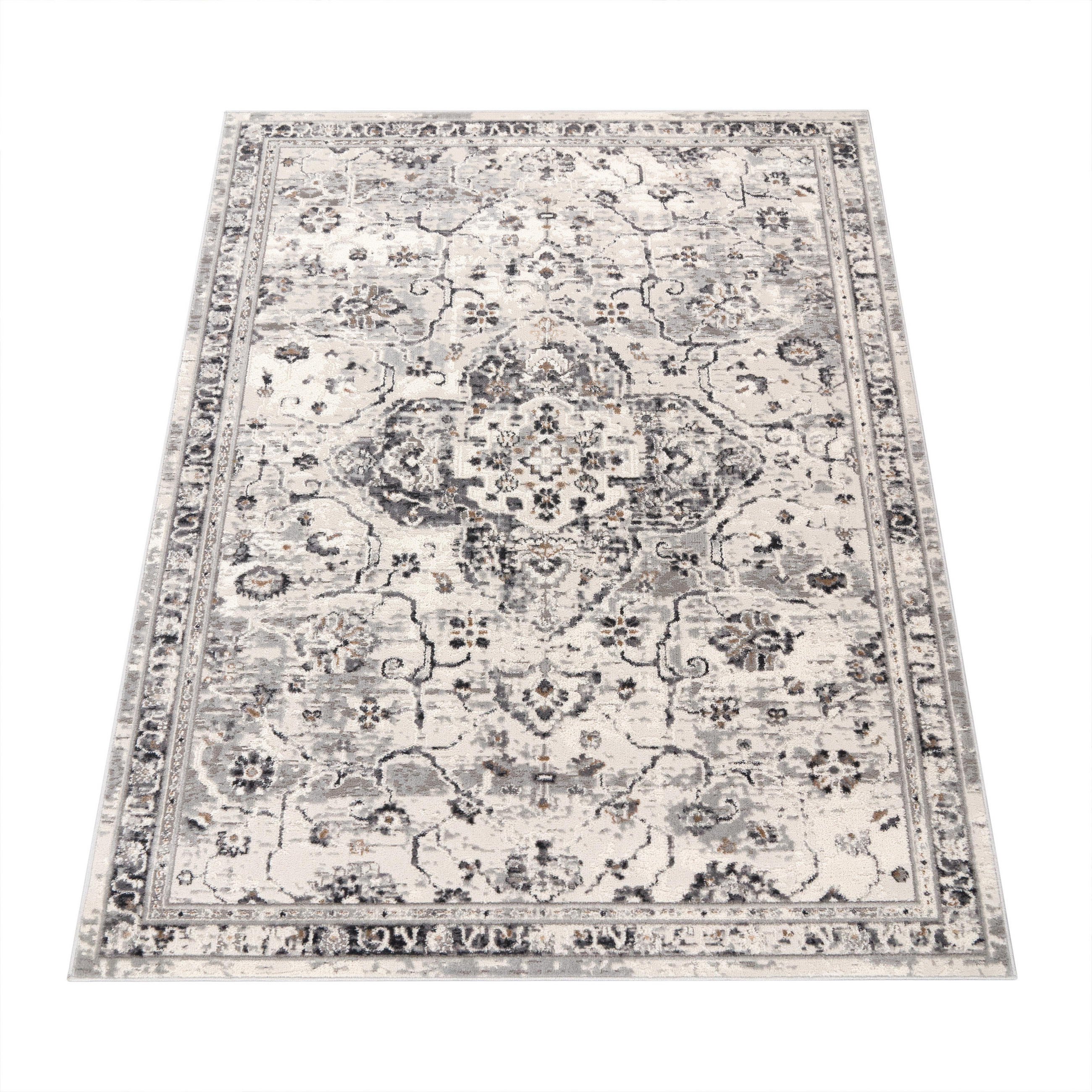 KURZFLORTEPPICH 80/150 cm Foggia 771 - Grau, Textil (80/150cm) - Paco Home