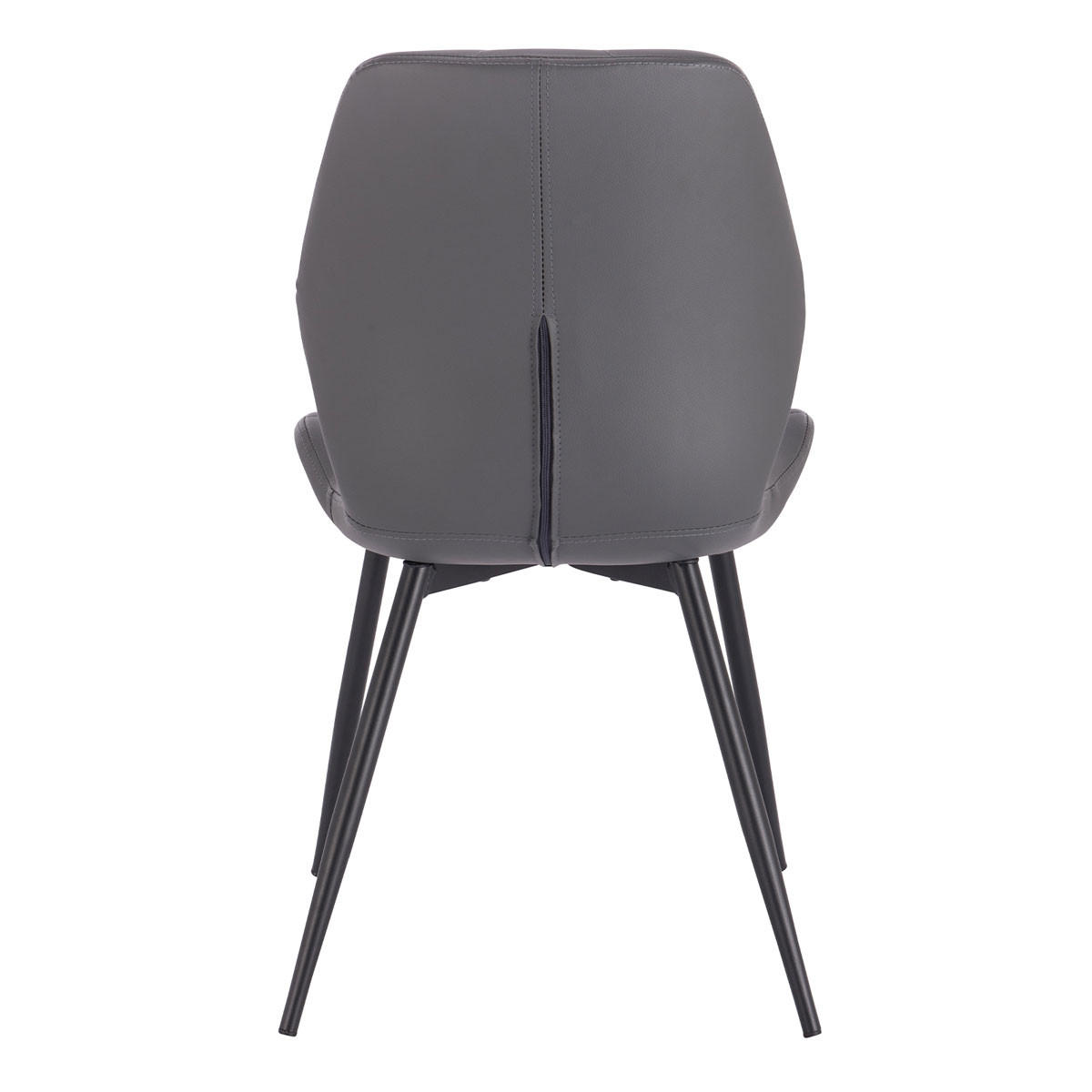 ESSZIMMERSTUHL JAMIE 2er Set Kunstleder Grau - Schwarz/Grau, Textil (47/84/48cm) - SVITA