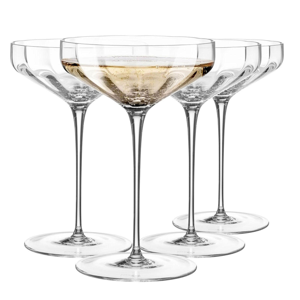 SEKTGLÄSER Celebration, 4er-Set, 150 ml, Handgemacht - Transparent, Glas (0.15L) - Krosno Glass